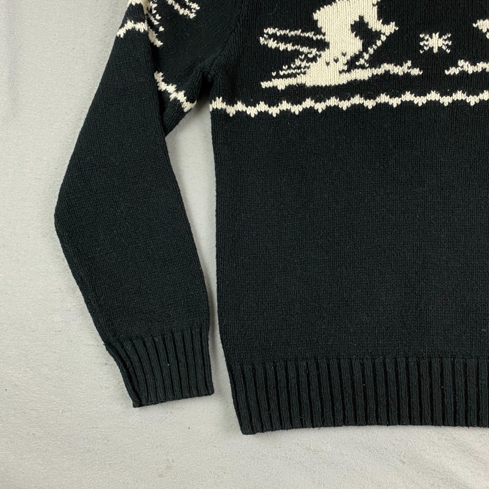 90's Polo Ralph Lauren Cashmere Ski Knit Sweter V Neck Vintage Fits Large - Picture 8 of 13